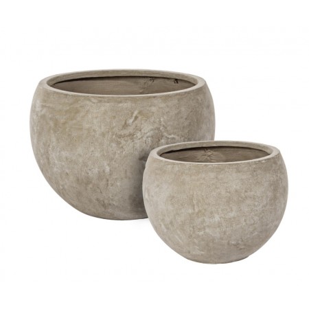 SET2 P.VASO CEMENT SFERA SABBIA BIZZOTTO 0790562