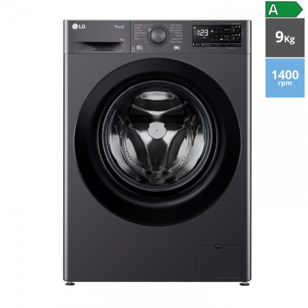 MAQUINA LAVAR ROUPA 9 KG 1400 RPM INOX LG F4WR359S6M